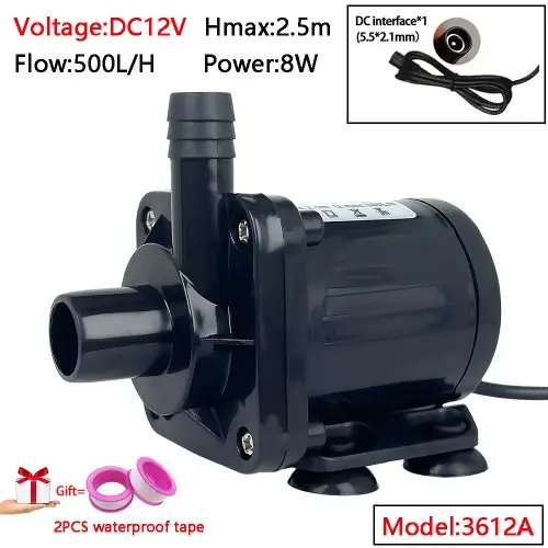 Image de Pompe Submersible Silencieuse 12V - Irrigation & Hydroponie