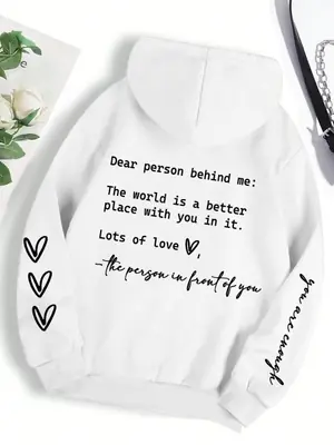 Image de Sweat à Capuche Graphique Femme - Mode Douce & Chaud