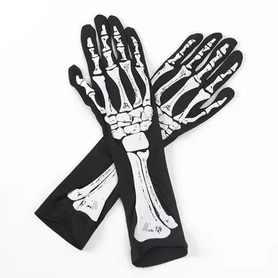 Image de Gants Punk Squelette - Style Gothique & Halloween