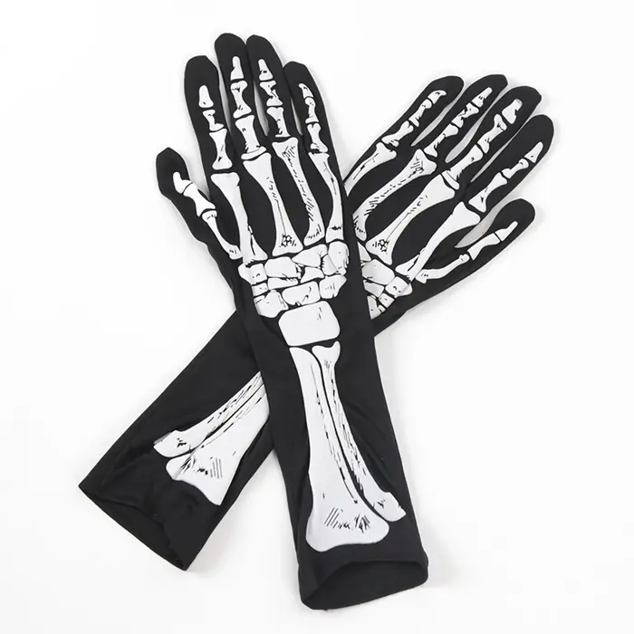 Image de Gants Punk Squelette - Style Gothique & Halloween