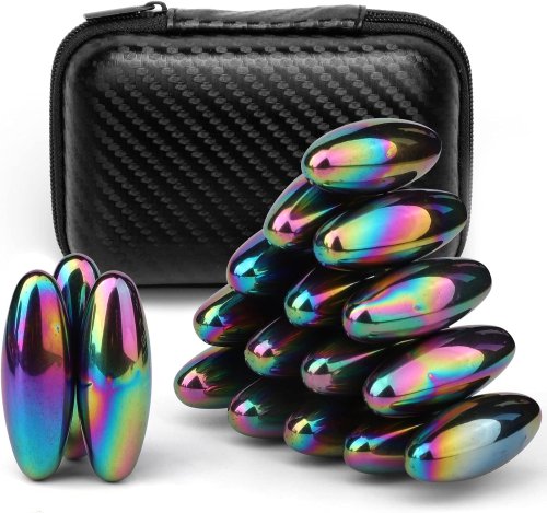 Afbeelding van Ovale Magneetballen Fidget Speelgoed – Magnetische Kraal voor Volwassenen en Kinderen met ADHD, Autisme of Angst – Anti-Stress Rammelaar met Slangmagneten