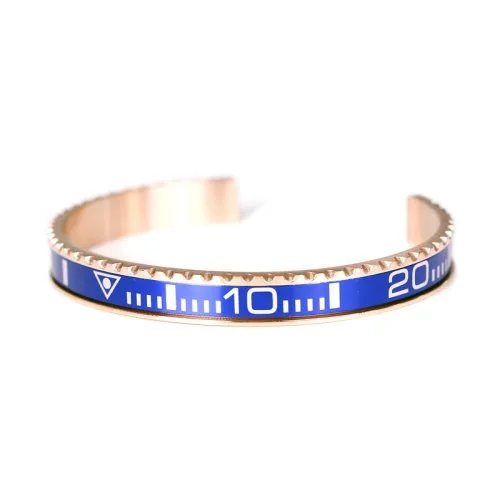Roze goud blauw
