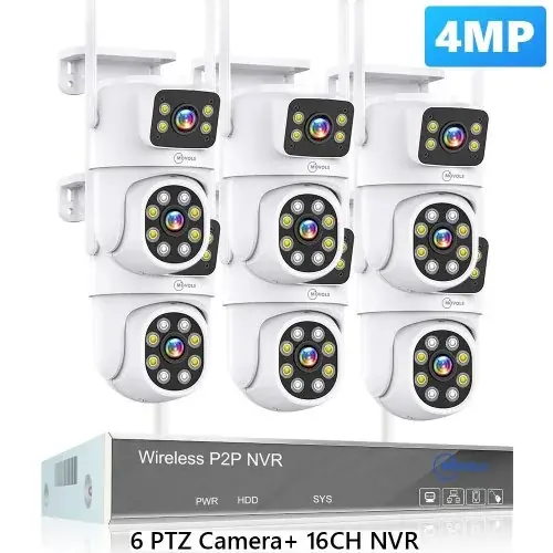 Caméra 4MP à 6 objectifs doubles
