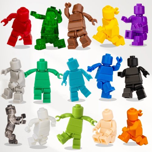 Image of Creative Building Blocks Figurine with Movable Joints – 1.77-Inch Size, Multiple Colors, Perfect Festival Gift for Kids