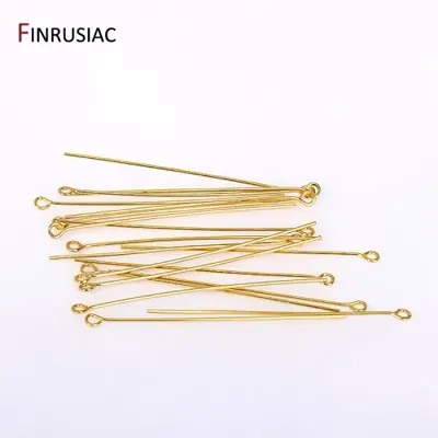 Image de Épingles à billes dorées 18 carats - Lot de 50 pour bijoux DIY