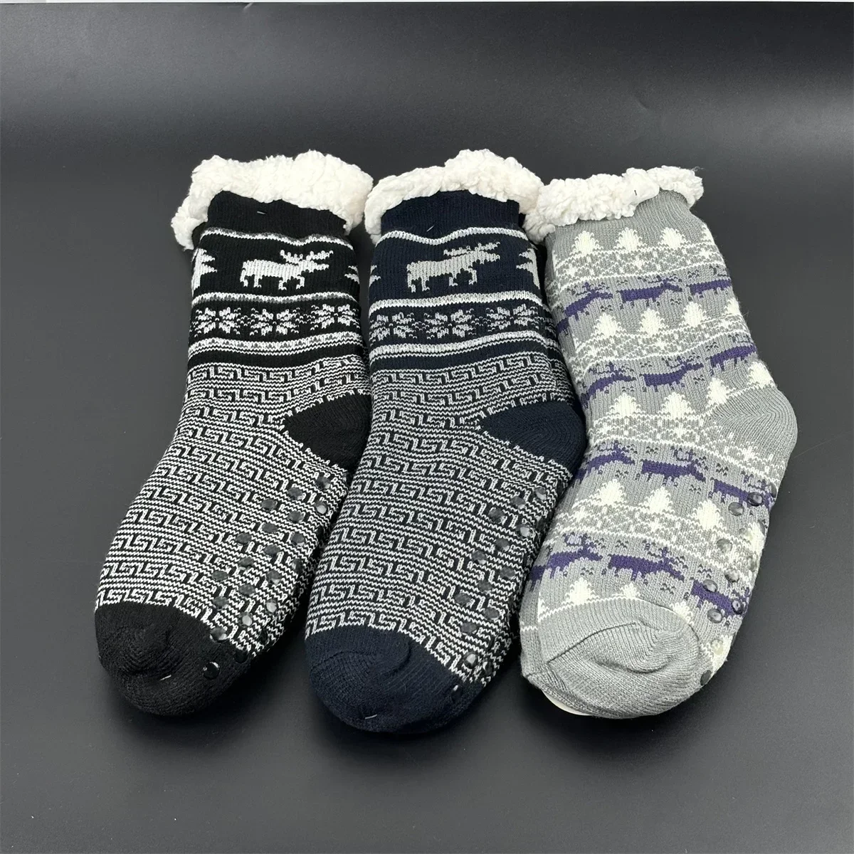 Image de Chaussettes de Noël Chaudes et Moelleuses pour Hommes