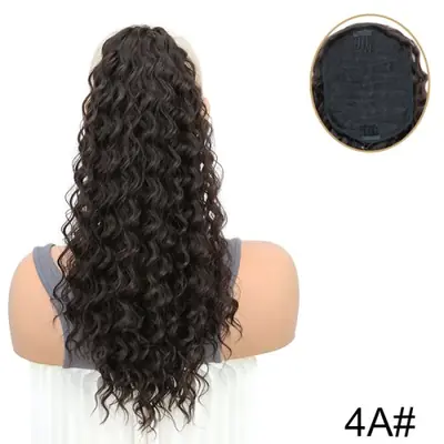 Image de Perruque synthétique bouclée 18 pouces - Cheveux courts moelleux