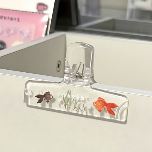 Image de Porte-documents Poisson Doré Transparent - Déco Mignonne & Pratique