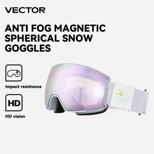 Immagine di Occhiali da sci vettoriale occhiali da Snowboard da uomo occhiali da sole invernali da neve all'aperto UV400 occhiali da sci antiappannamento con lenti a doppio strato