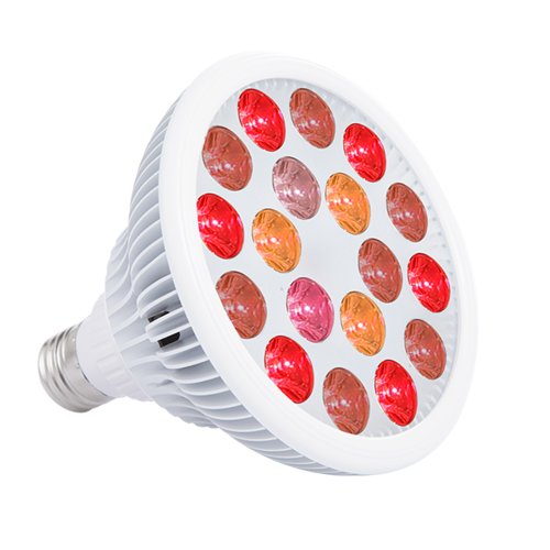 Imagen de Bombilla LED de Terapia con Luz Roja y Infrarroja 54W – 630nm, 660nm, 810nm, 830nm, 850nm – Base E27 para Cuidado Facial y Corporal Natural