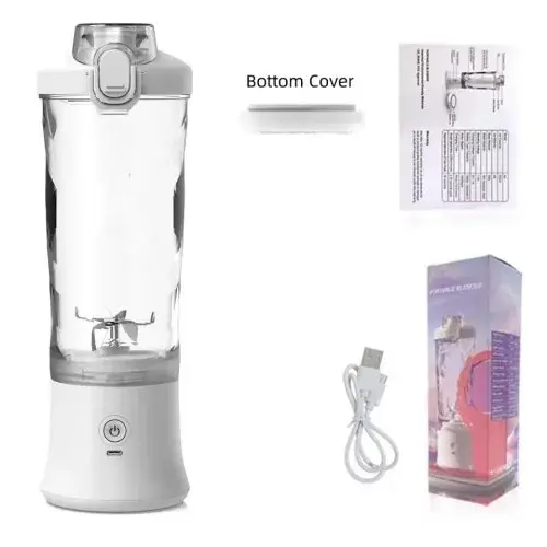 Image de Mini Mélangeur Portable 600ml - Rechargeable USB & Presse-Agrumes