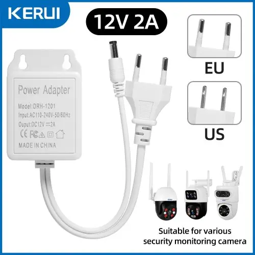 Image de Adaptateur Alimentation 12V 2A pour Caméra de Surveillance