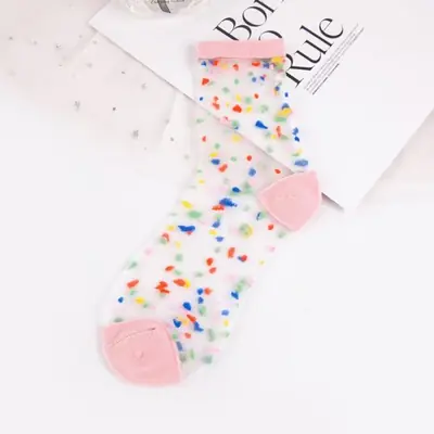 Image de Chaussettes Dentelle Transparentes Sexy - Style Fines & Élastiques