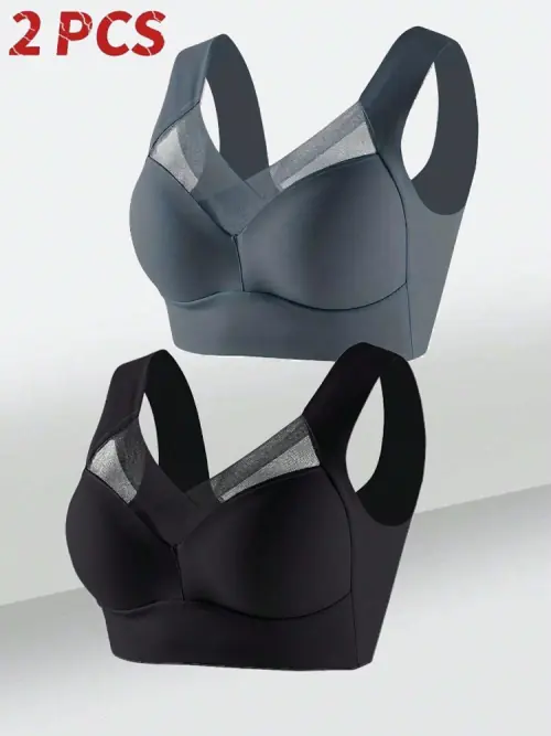 Image de Bralette Dentelle Sport Grande Taille - Sans Couture & Dos Nu