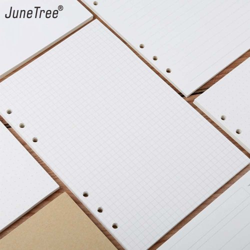Immagine di Quaderno ad Anelli da 45 Fogli 90 Pagine con Ricariche per Inserti a 6 Fori, Documenti a Fogli Mobili, Riviste A5, A6, A7 - Spiral Diary Planner con Carte Interne