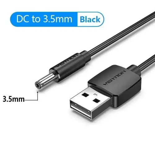 Image de Câble USB vers DC 3.5mm - Alimentation 5V pour Ventilateurs & Hubs