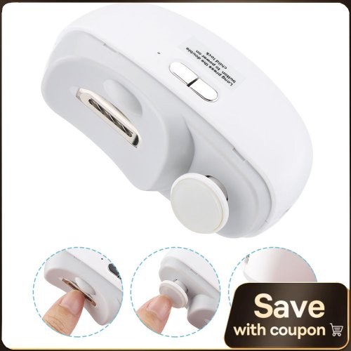 Immagine di Tagliaunghie Elettrico Automatico con Luce LED per Pedicure e Manicure – Perfetto per Bambini e Adulti, Lucidatura Professionale delle Unghie