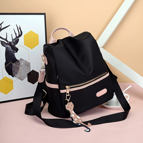 Image of Stylish Women's Anti-Theft Travel Backpack Made of Durable Oxford Cloth – Lightweight, Fashionable, and Versatile for Everyday Use