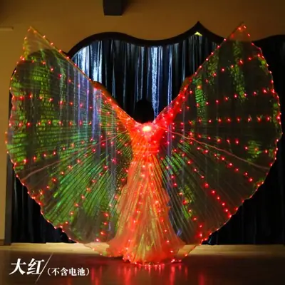 Image de Costume d'Ange LED avec Ailes Lumineuses pour Adultes et Enfants