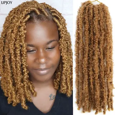 Image de Tresses Papillon Faux Locs Crochet - Style Déesse en Détresse