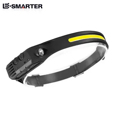Image de Lampe Frontale LED Rechargeable avec Capteur - 5 Modes d'Éclairage