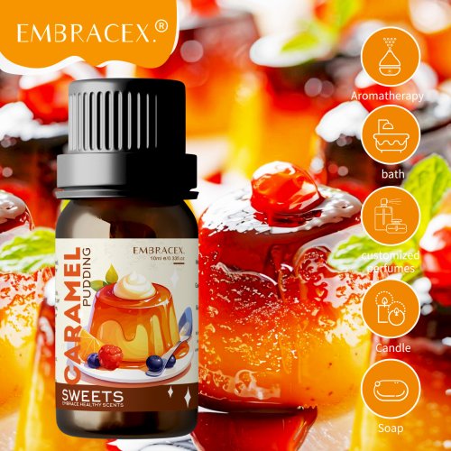 Imagen de Aceites Esenciales Naturales de 10ml - Fragancia Aromática para Pudín de Caramelo, Velas, Humidificadores y Difusores - Regalo Ideal de Perfume para Mujeres