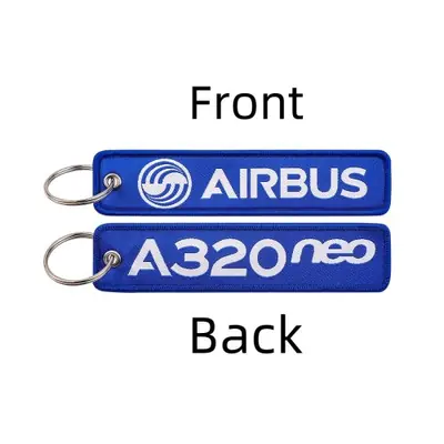 Image de Porte-clés Brodé Avion - Accessoire de Mode