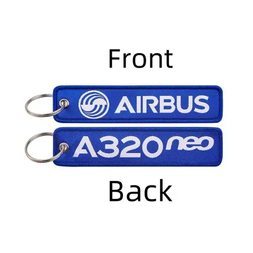 Image de Porte-clés Brodé Avion - Accessoire de Mode