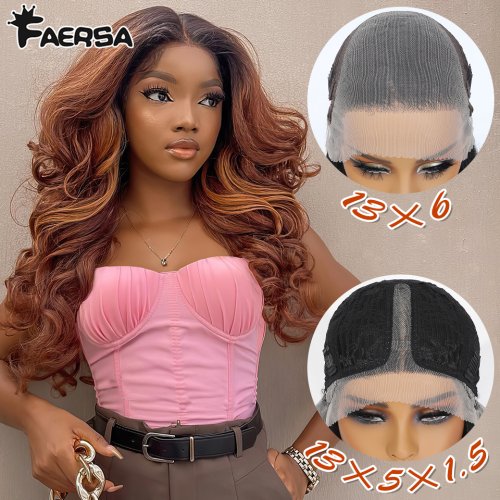 Afbeelding van Latisha 13X6 HD 13X5X1 Synthetische Lace Front Pruiken Krullend Pre Geplukt Kant Frontale Pruik met pony voor Vrouwen Hoogtepunt met Babyhair