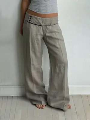 Image de Pantalon Large Harajuku Lettres Blanches - Style Sexy & Décontracté