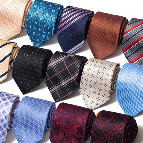 Imagen de Corbatas Elegantes para Hombre - Estilo Azul a Rayas