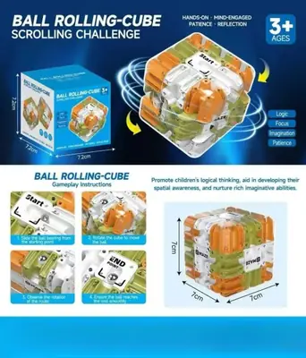 Image de Cube Labyrinthe 3D - Casse-Tête Anti-Stress