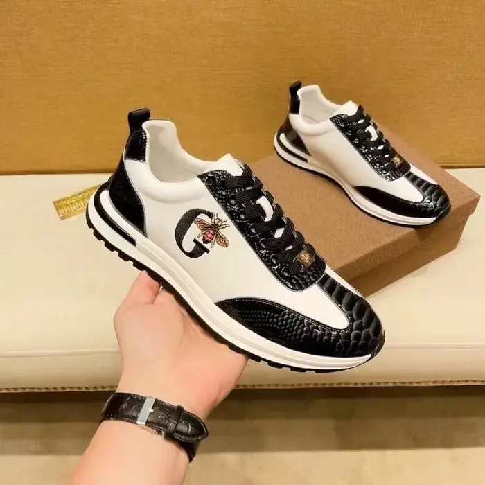 Image de Baskets Homme Luxe Cuir Italien - Style Décontracté & Élégant