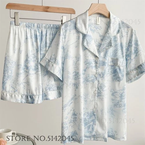 Azul pantalones cortos