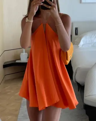 Robe Sexy Élégante Dos Nu Sans Manches - Été 2025