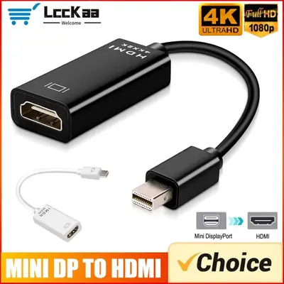 Image de Adaptateur Mini DP vers HDMI 4K - Connectez Votre Mac ou PC à Tout Écran