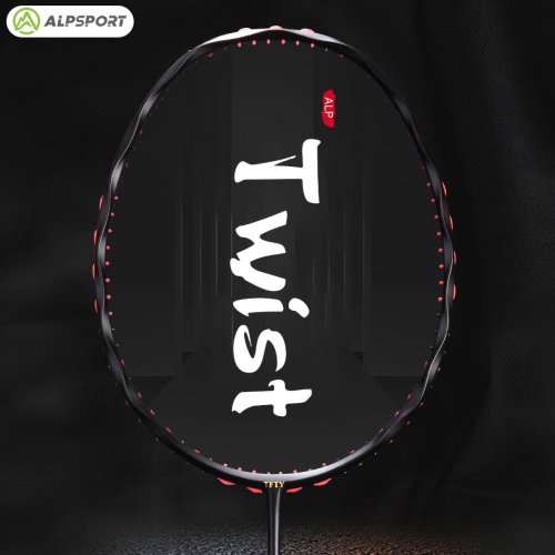 Image of Alpsport MH V5 5U 75g Wave Legal Original Max 38lbs 100% Full Carbon Fiber Torsion Frame Badminton Racket for Novice and Professional Players