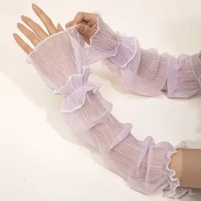 Image de Faux Manches Dentelle pour Nail Art - Accessoire Photo & Manucure