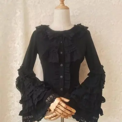Image de Blouse Lolita Vintage Japonaise - Style Victorien & Gothique