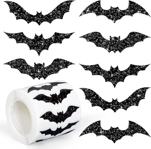 Image de Autocollants Chauves-Souris Halloween - 500 Pièces