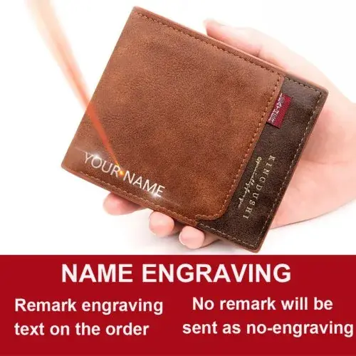 Image de Portefeuille Homme Court avec Gravure Gratuite