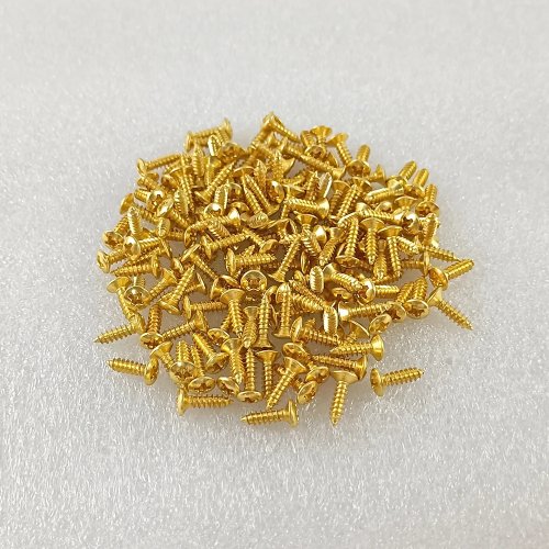 Immagine di 50 pz/set Oro Nero Argento Chitarra Elettrica Basso Battipenna Piastra di Copertura Viti Per Chitarra Basso Vite Fissa In Metallo All'ingrosso