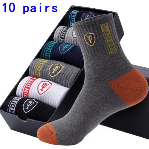 Bild von 5 Paar atmungsaktive Sportsocken für Herren – Leichte, schweißableitende Basketball-Socken für Herbst, Winter und Freizeit im Sommer