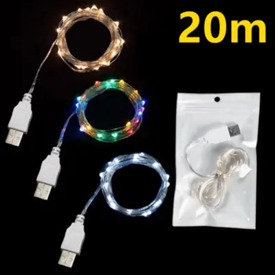 Image de Guirlande LED Étanche 3-20m - Lumières Fées USB pour Noël & Mariage