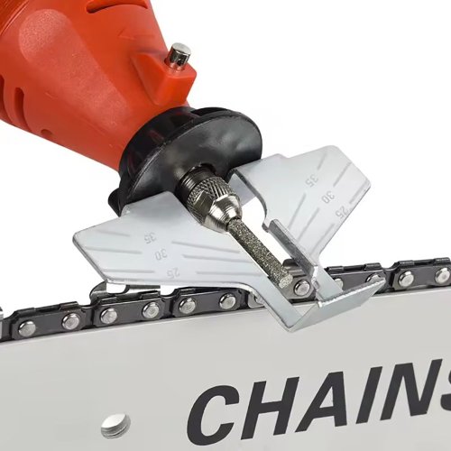 Afbeelding van Professionele Kettingzaagslijpset met Rotatie-Slijpmachine voor Elektrisch Gereedschap – Compleet Slijpgereedschap voor Scherpe Zaagbladen