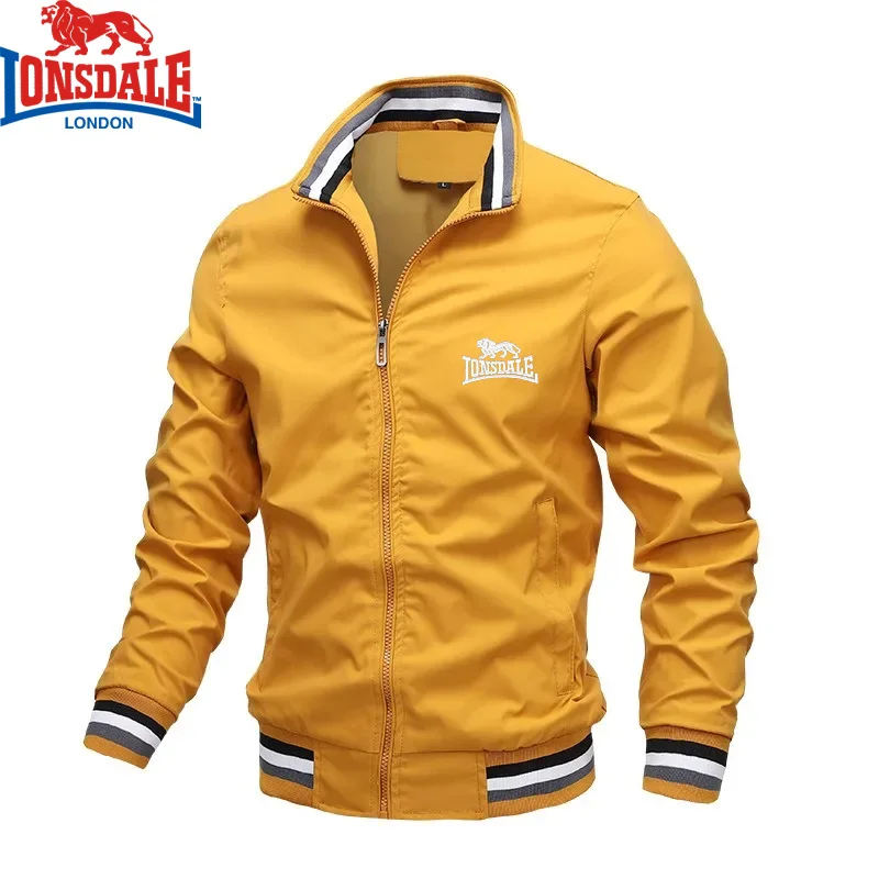 Image de Veste Homme Coupe Vent Imperméable Col Montant Automne Hiver