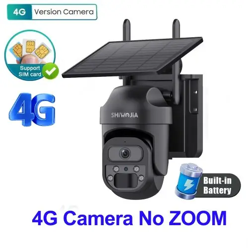 Image de Caméra de Sécurité Solaire 4G 12MP avec Zoom 15x