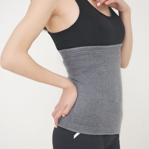 Image of Natural Elastic Knit Waist Support Belt for Women and Men – Autumn Warmth, Slimming Shaping Cummerbund with Back Pain Relief