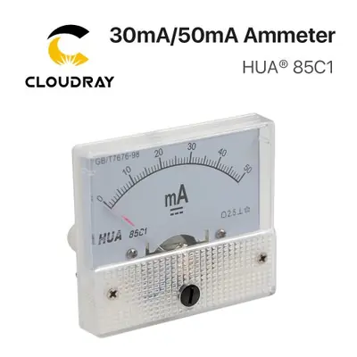 Image de Ampèremètre Analogique 0-30mA/0-50mA pour Laser CO2