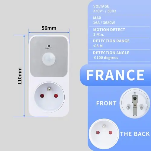 Image de Prise électrique intelligente détecteur de mouvement